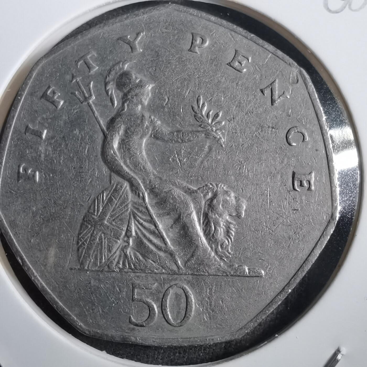 沼泽如烟--第908场 英国1982年50便士