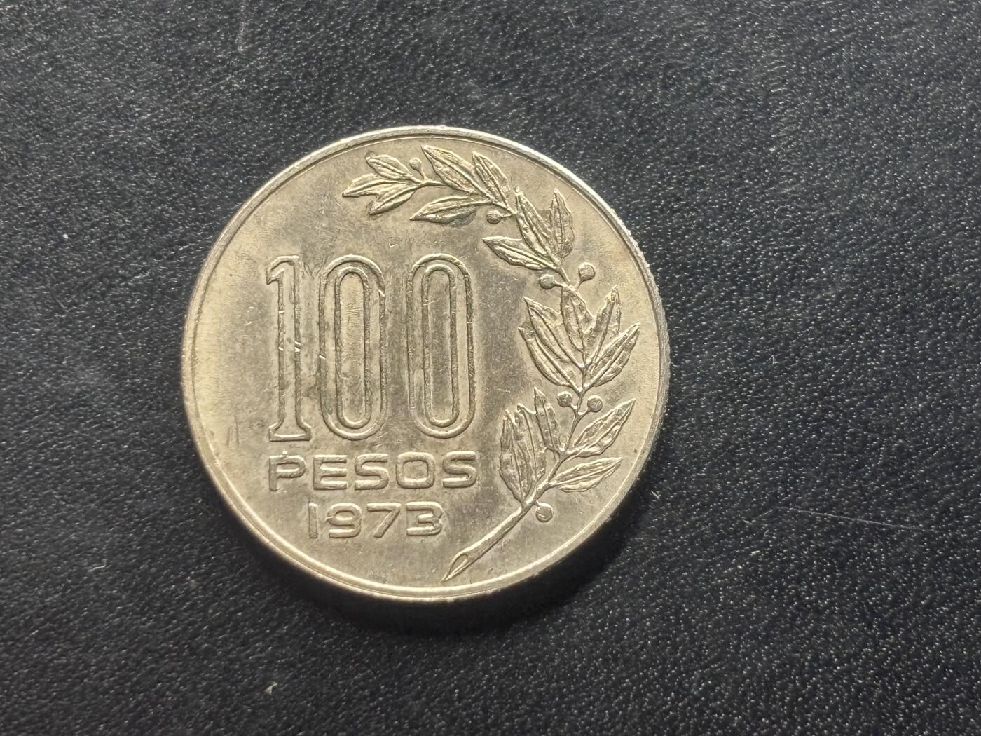 邮泉阁限时拍卖第三十六场 美洲硬币专场（硬币在国外。请付邮费6元。） 乌拉圭1973年100比索