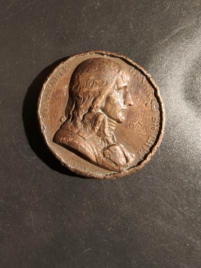 老王徽章第164期 - 法国拿破仑金字塔战役大铜章     直径39mm.    重量40g