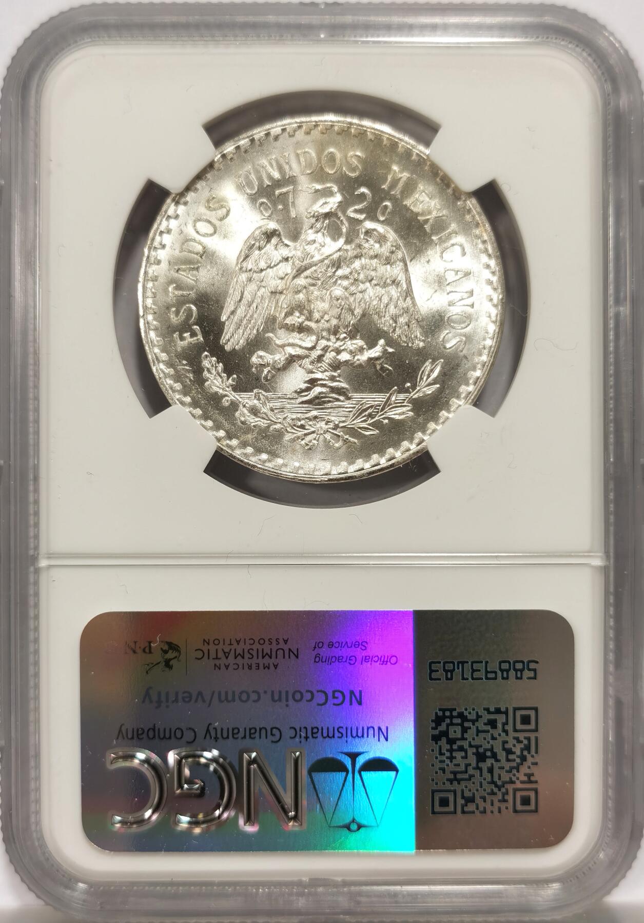 博洋堂世界钱币拍卖第147期（全场包邮） NGC MS66 墨西哥1933年1比索银币，早期年份，极品车轮光