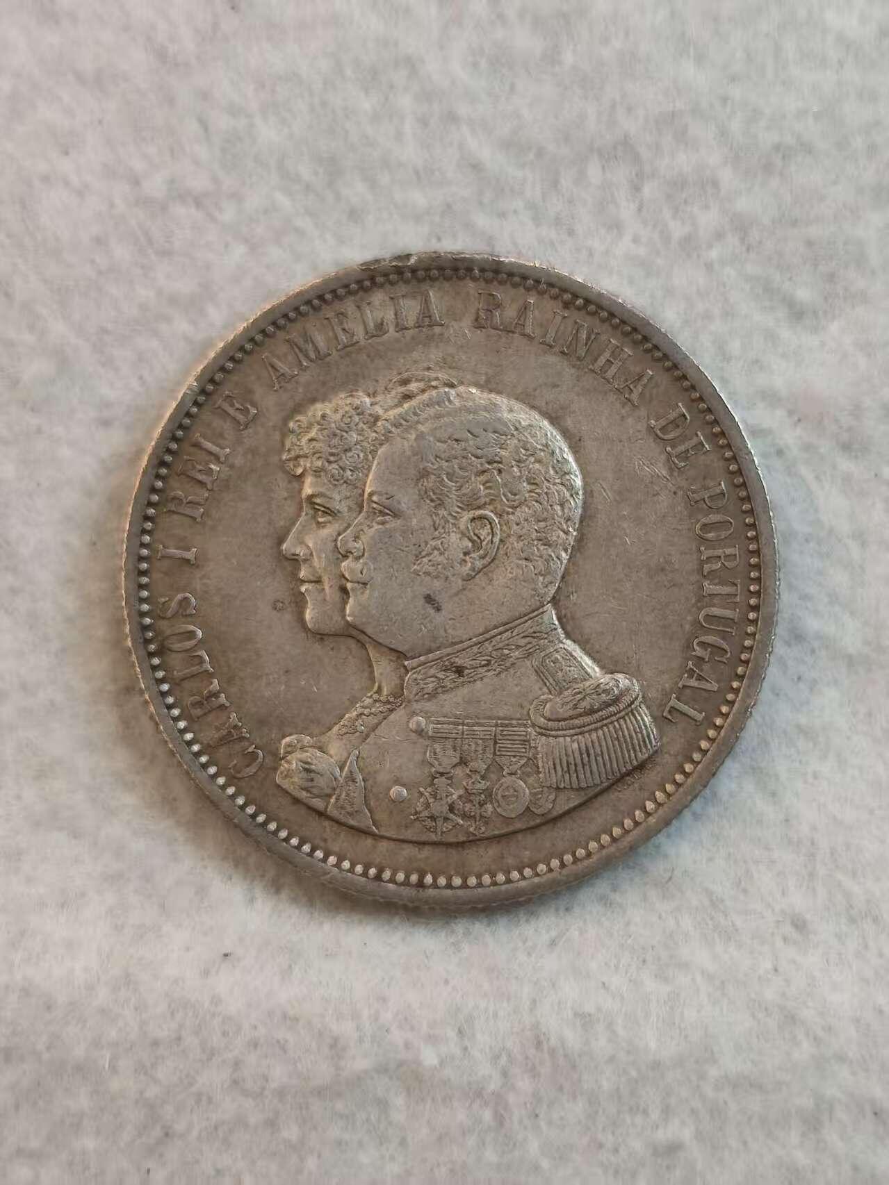 G&W世界散币，银币处理专场（第37场） 葡萄牙1898年1000瑞斯  银币  达伽马发现印度400周年