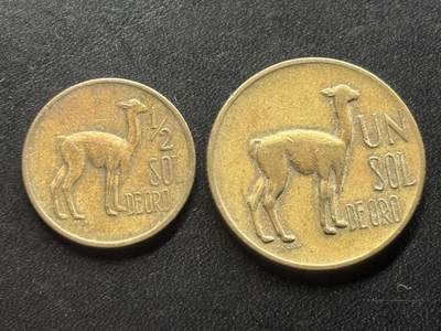 邮泉阁限时拍卖第三十六场 美洲硬币专场（硬币在国外。请付邮费6元。） - 秘鲁羊驼2枚