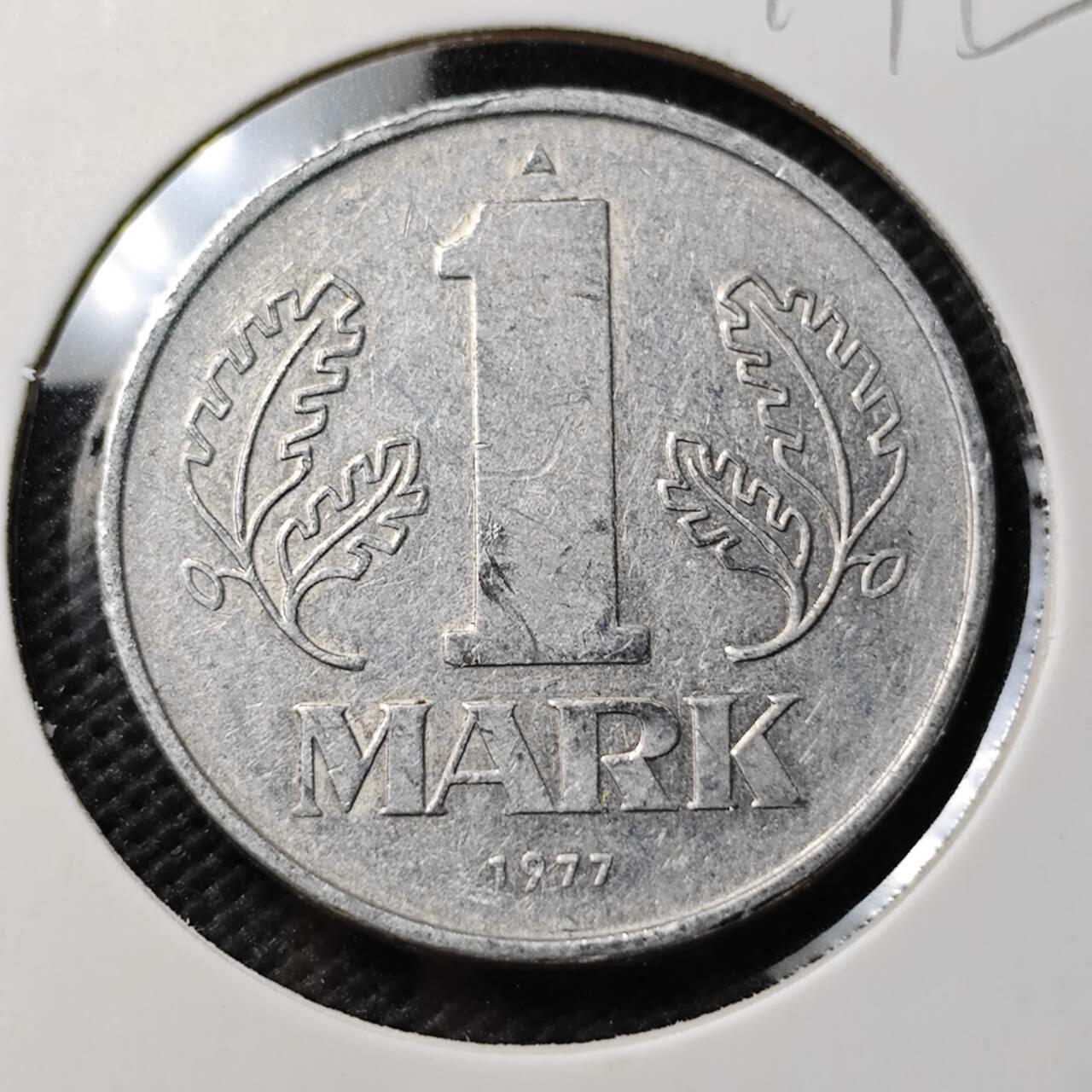 KK钱币收藏小铺  第374场  2月预留时间 周末发货 1977 东德1马克