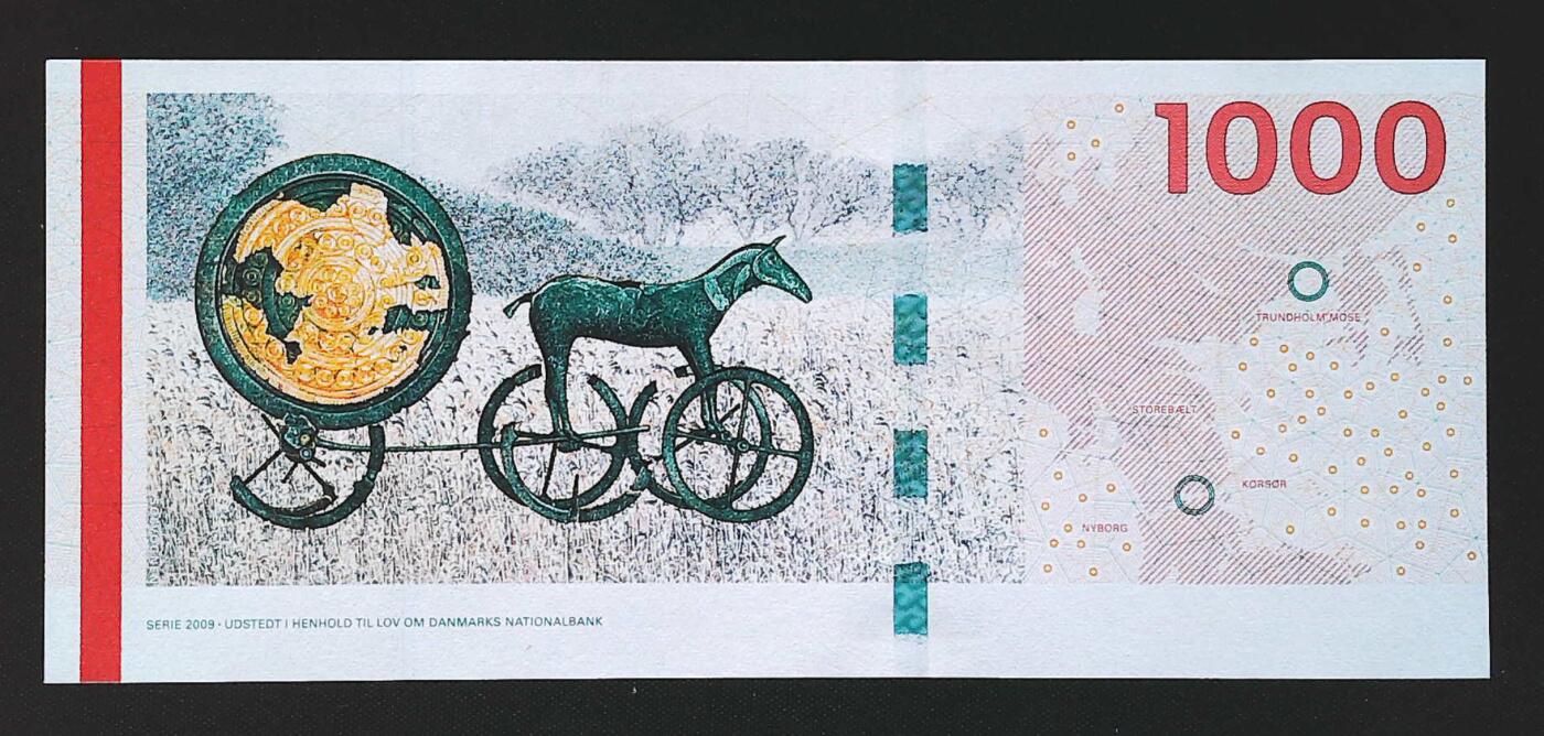 世界靓号纸钞第七十八期 2011年丹麦1000克朗  首发年份 稀少A0首发冠 全新UNC