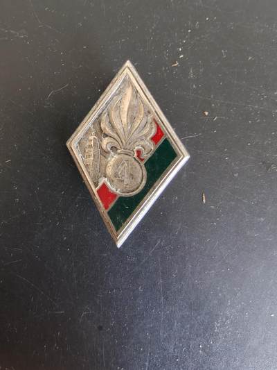 老王徽章第164期 -  法国外籍军团第4步兵团证章