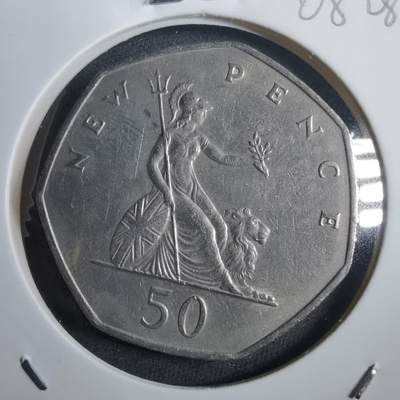 沼泽如烟--第908场 - 英国1969年50便士