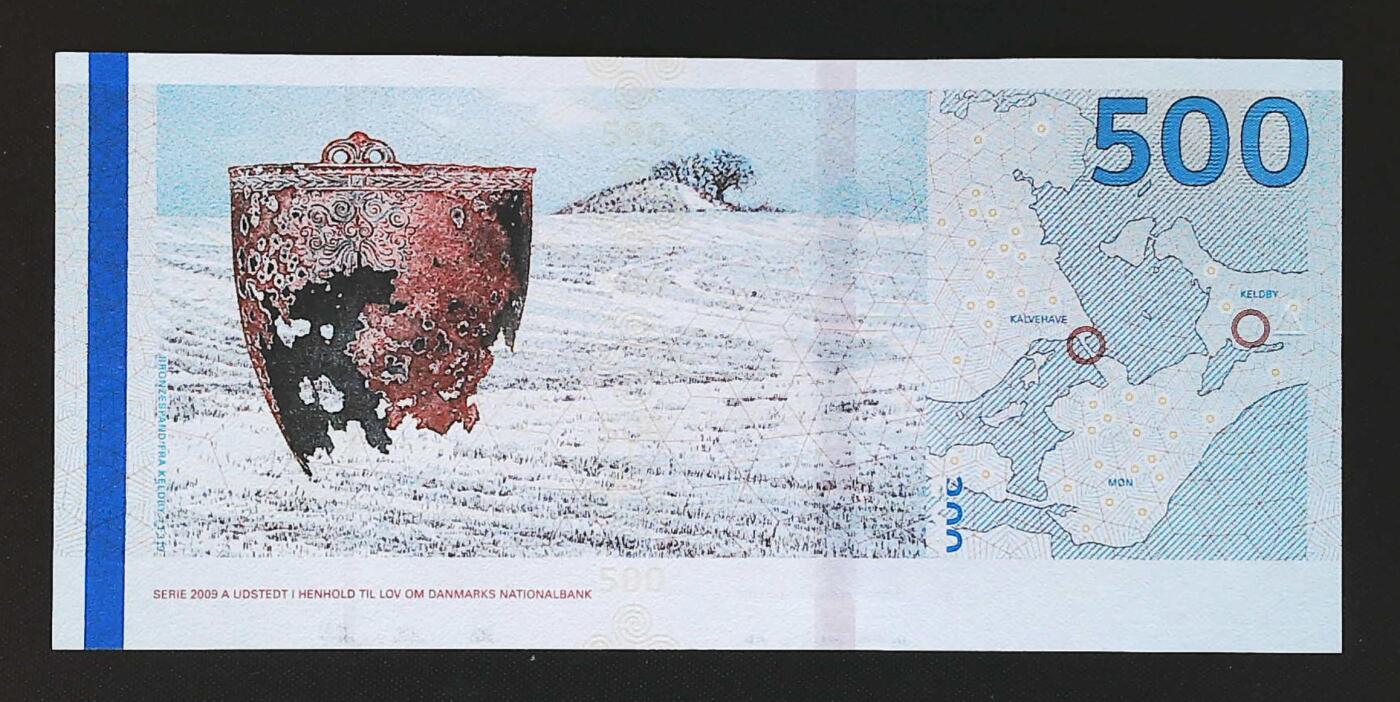 世界靓号纸钞第七十八期 新版丹麦500克朗 全程无47 全新UNC
