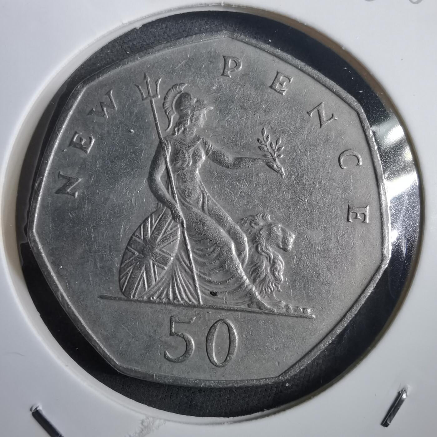 沼泽如烟--第908场 英国1969年50便士