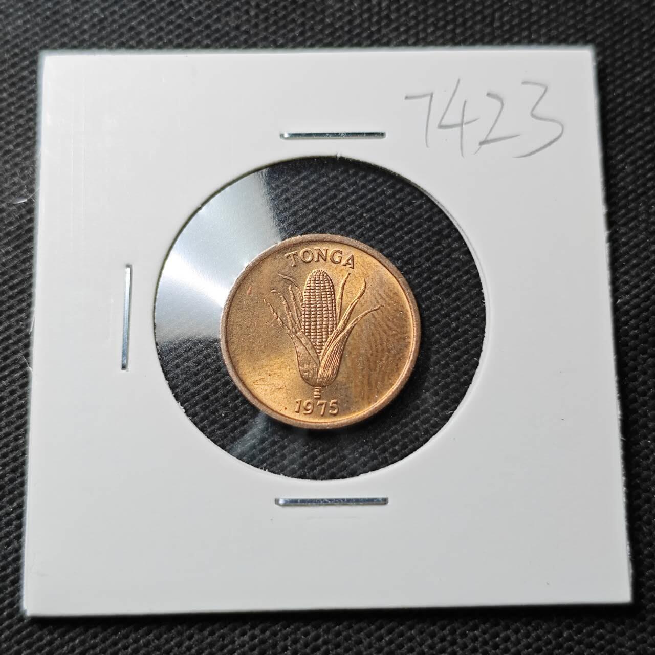 KK钱币收藏小铺  第374场  2月预留时间 周末发货  汤加一分铜币 好品