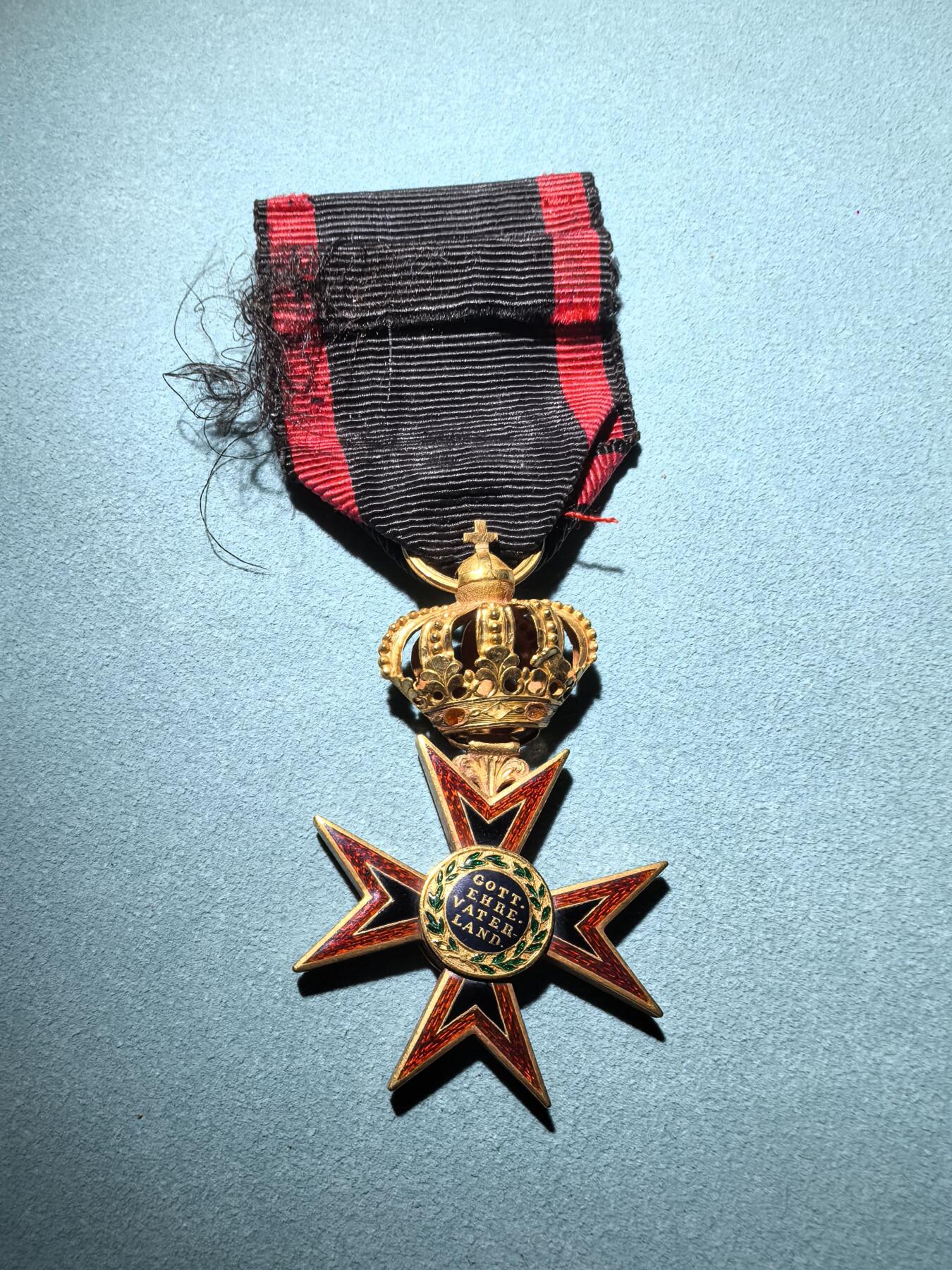 盛世勋华——号角文化勋章邮票专场拍卖第288期 德国（邦国）黑森大公国骑士级路德维希勋章 金质珐琅 极为少见