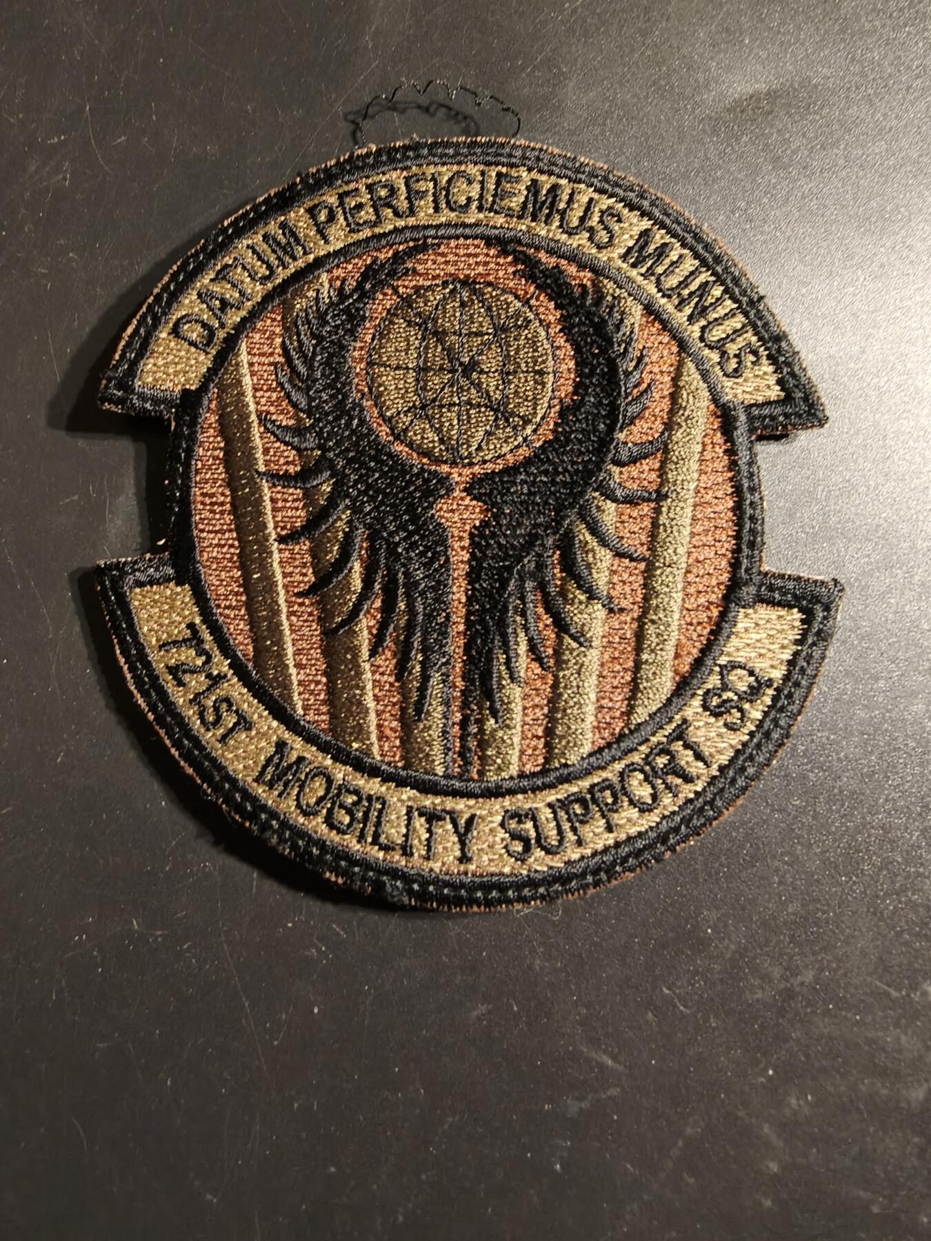 老王徽章第164期  美国空军第721 机动支援中队臂章