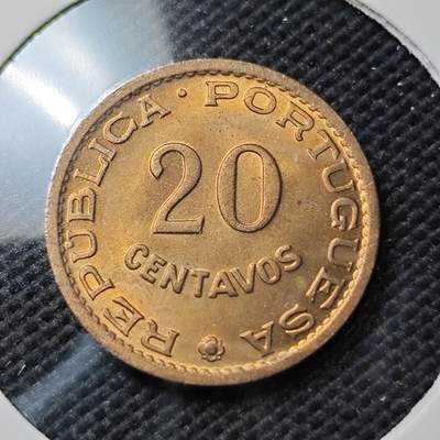 KK钱币收藏小铺  第374场  2月预留时间 周末发货 -  1970葡属东帝汶20分 好品
