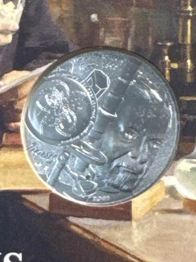 ❤️【币观天下】❤️ 第331期钱币拍卖- 2025.11.21周五晚上6点半场-长期征集拍品 - 原厂卡装克劳斯获奖最具历史意义币法国2022年化学家巴斯德诞辰200周年纪念银币333银重17克直径31毫米