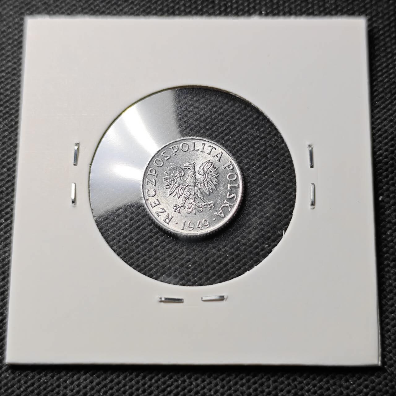 KK钱币收藏小铺  第374场  2月预留时间 周末发货  1949波兰1格罗申