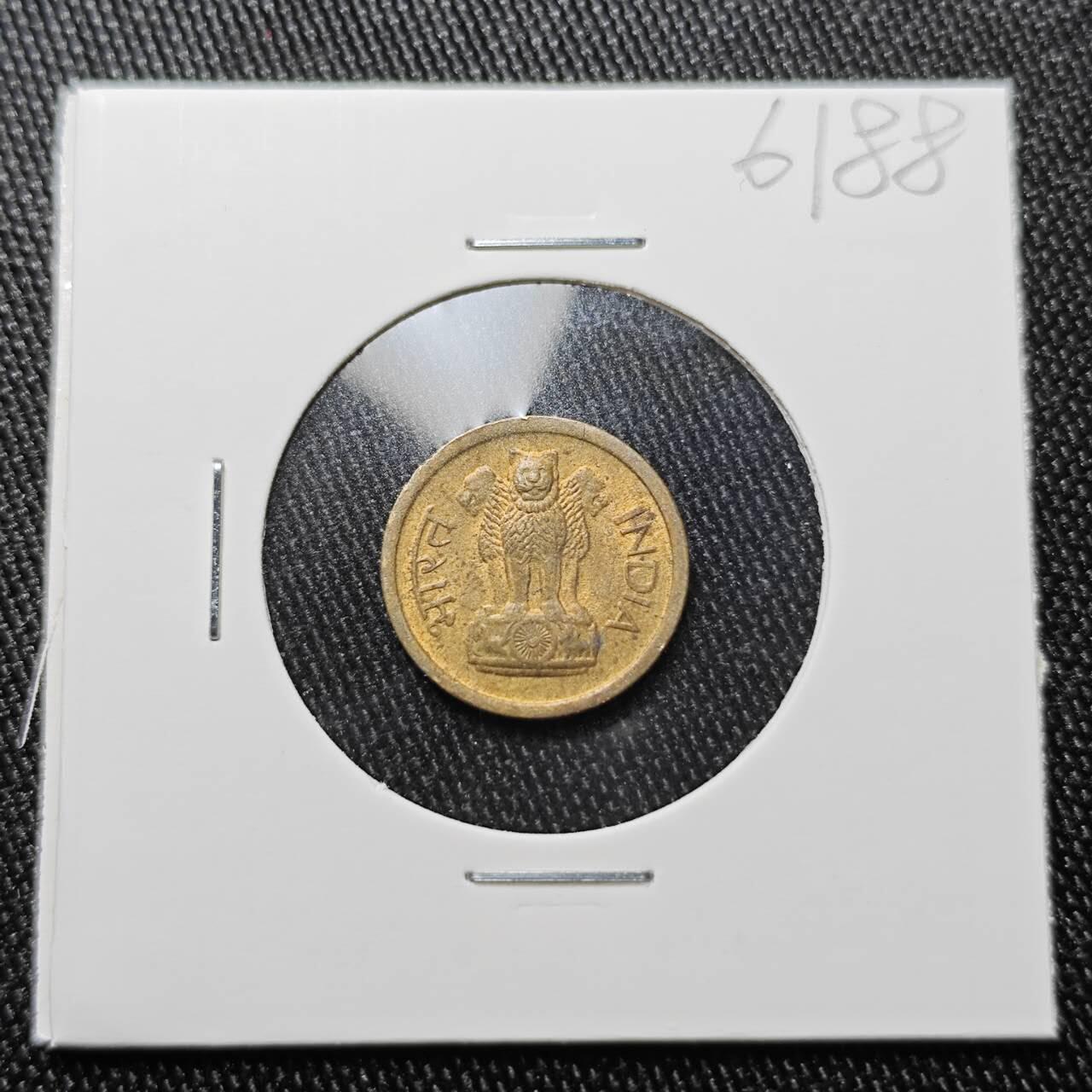 KK钱币收藏小铺  第361场  2月预留时间 周末发货  1964印度1派沙铜币