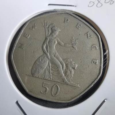 沼泽如烟--第908场 - 英国1969年50便士