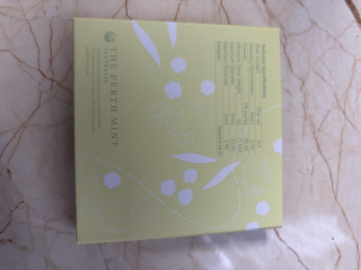 第182期拍卖 澳大利亚2023年新生宝宝半盎司彩色纪念银币，1/2盎司，9999银