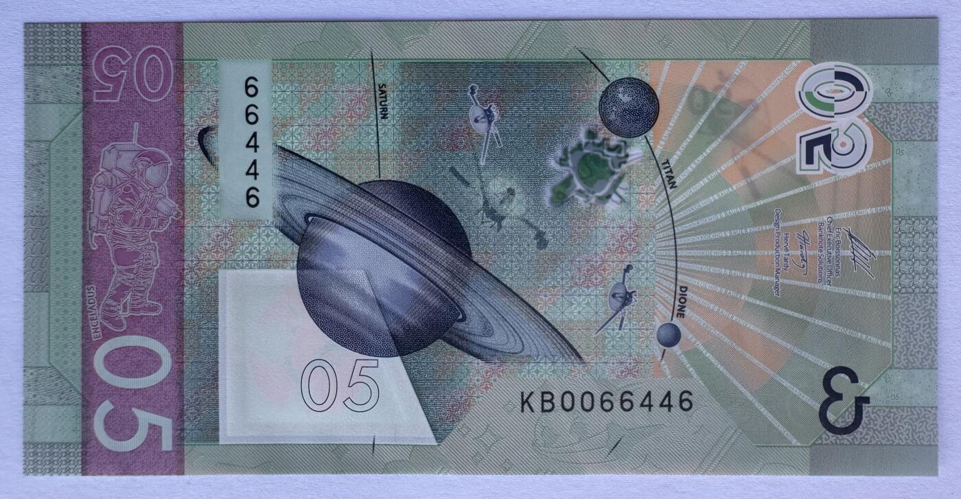 2025第25场（总第225期）：精品测试钞、纪念钞、塑料钞、连体钞综合场 瑞士高宝KBA 2021“莱卡～05”系列塑料测试钞UNC（SPARK®、Optics、美国宇航员克里斯塔·麦考利夫 Christa McAuliffe）