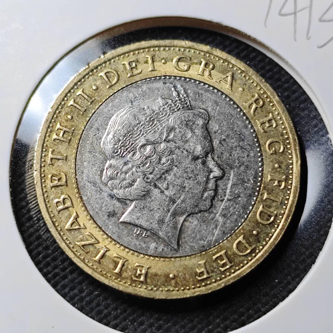 KK钱币收藏小铺  第374场  2月预留时间 周末发货  英国2镑