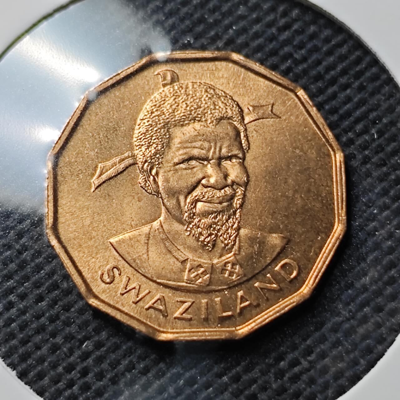 KK钱币收藏小铺  第374场  2月预留时间 周末发货  斯威士兰1分铜币