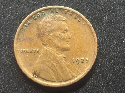 邮泉阁限时拍卖第三十六场 美洲硬币专场（硬币在国外。请付邮费6元。） - 美国1925年1分