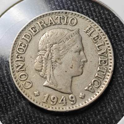 KK钱币收藏小铺  第374场  2月预留时间 周末发货 -  1949瑞士10分