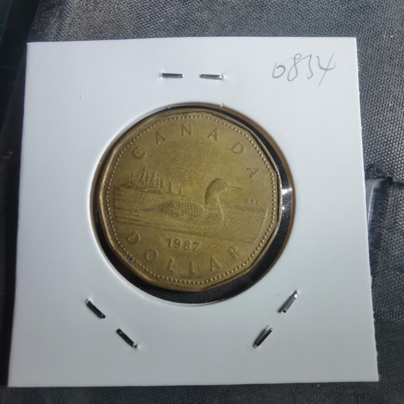 沼泽如烟--第908场 加拿大1987年一元