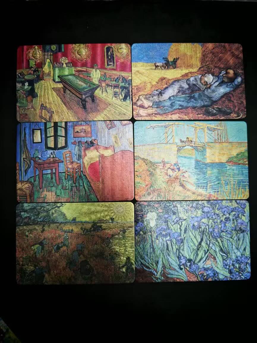 龙虎卡牌六四场 （无佣金，周六结拍，欢迎送拍） 粗闪6张 梵高场景卡