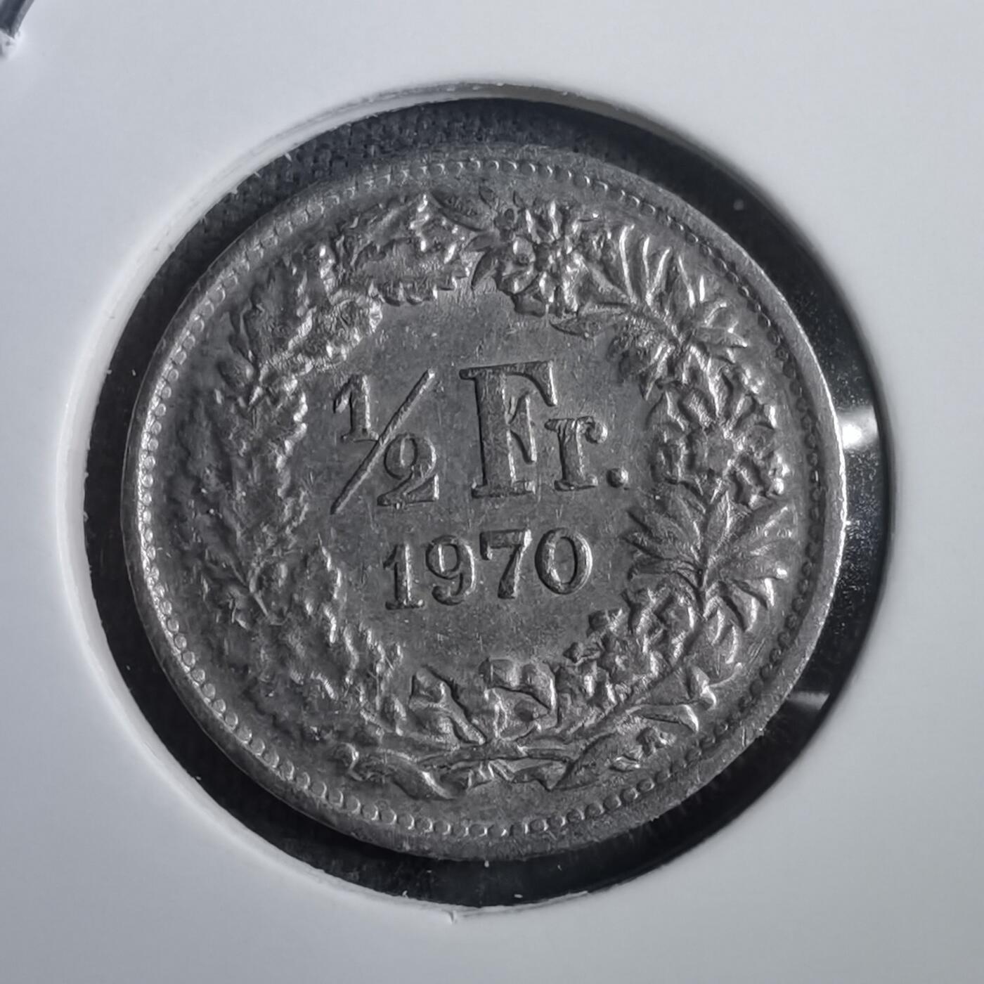 沼泽如烟--第908场 瑞士1968年½法郎