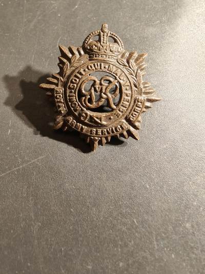 老王徽章第164期 -  英国皇家陆军服务兵团领章     二战时期