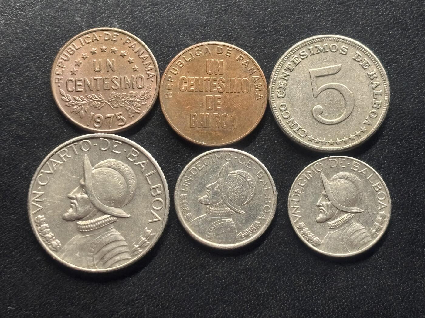 邮泉阁限时拍卖第三十六场 美洲硬币专场（硬币在国外。请付邮费6元。） 巴拿马6枚