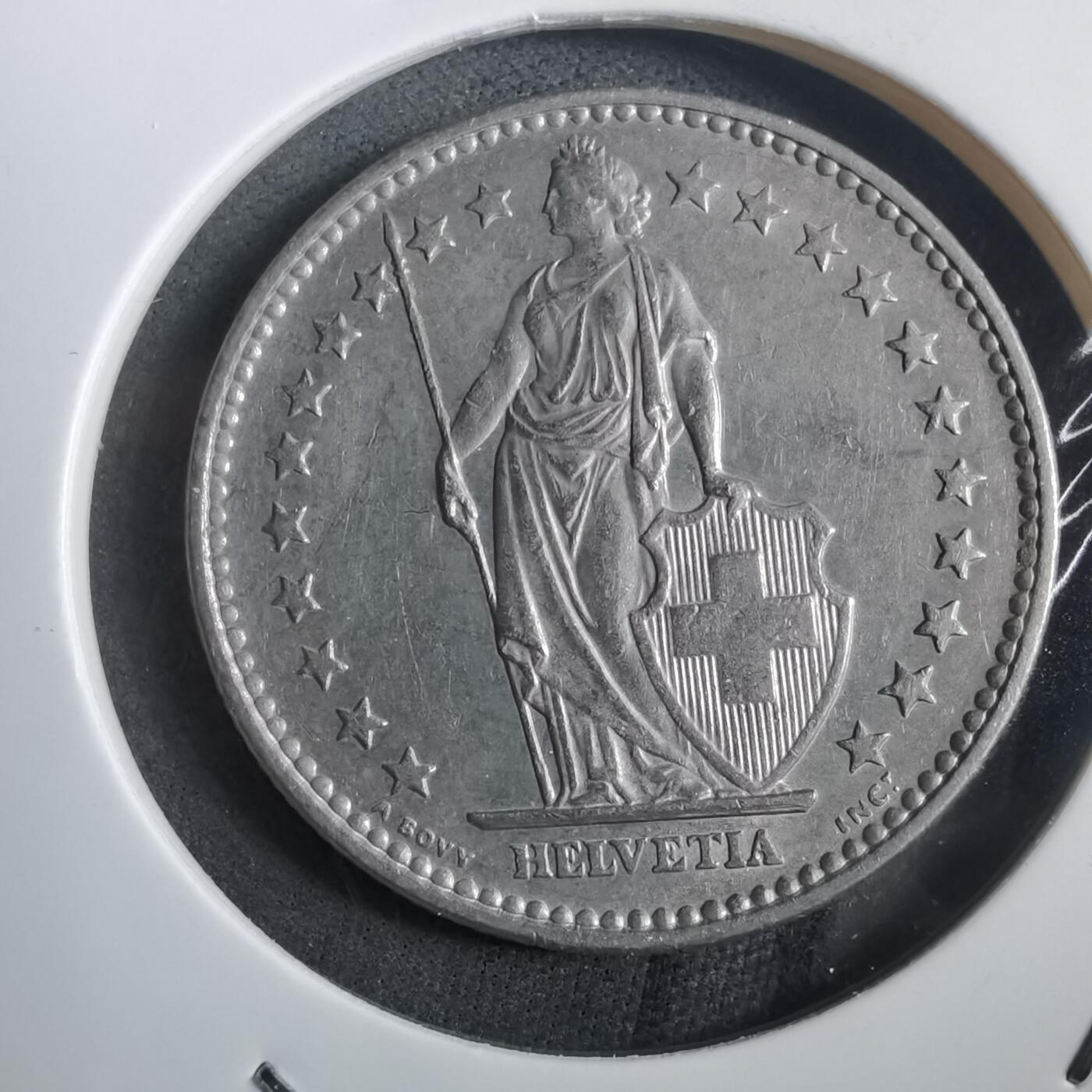 沼泽如烟--第908场 瑞士1968年2法郎