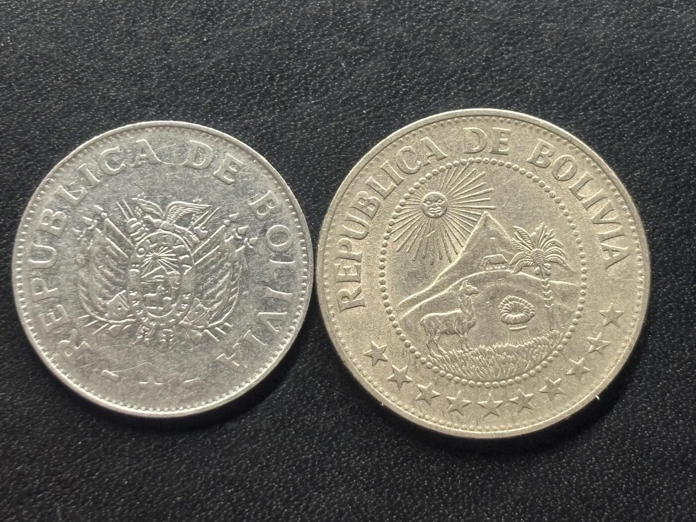 邮泉阁限时拍卖第三十六场 美洲硬币专场（硬币在国外。请付邮费6元。） 玻利瓦尔2枚