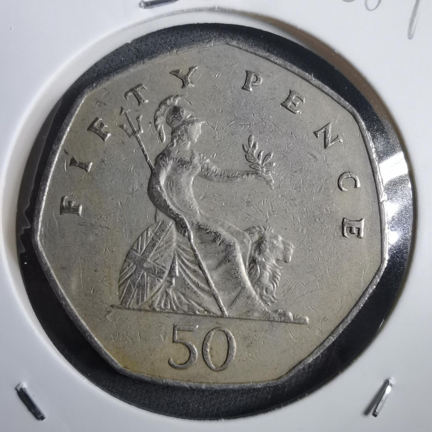 沼泽如烟--第908场 英国1983年50便士