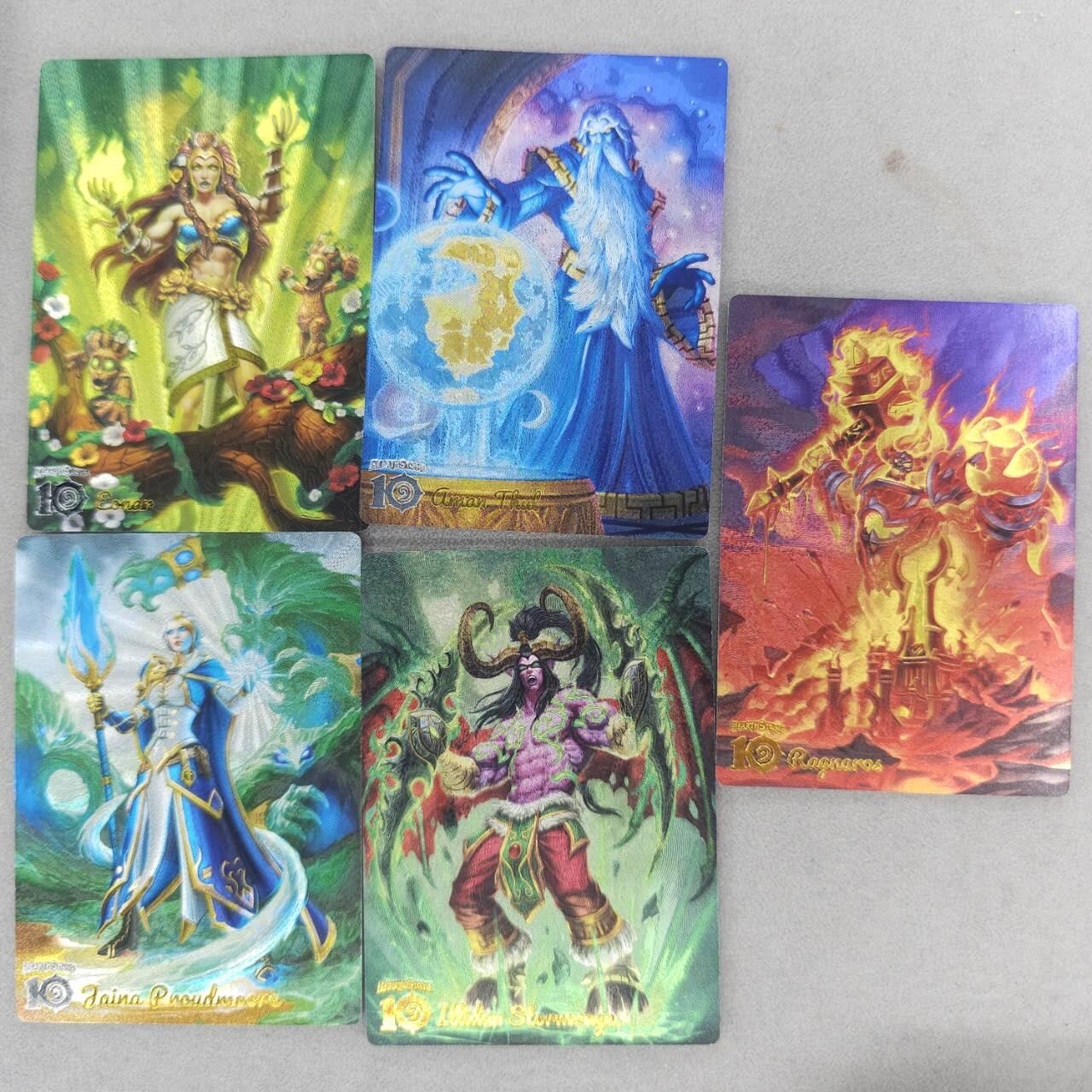 龙虎卡牌六四场 （无佣金，周六结拍，欢迎送拍） 粗闪5张 奇点 魔兽世界