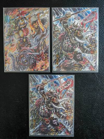 阳大大卡牌拍卖第83期（持续收拍品，周六晚上九点截拍，进群福利早知道） - 【联名卡】齐卡文化 卡友江湖 联名卡 不二猿 黄帝（限编063/200）+蚩尤（限编019/200）  送一张无编同卡