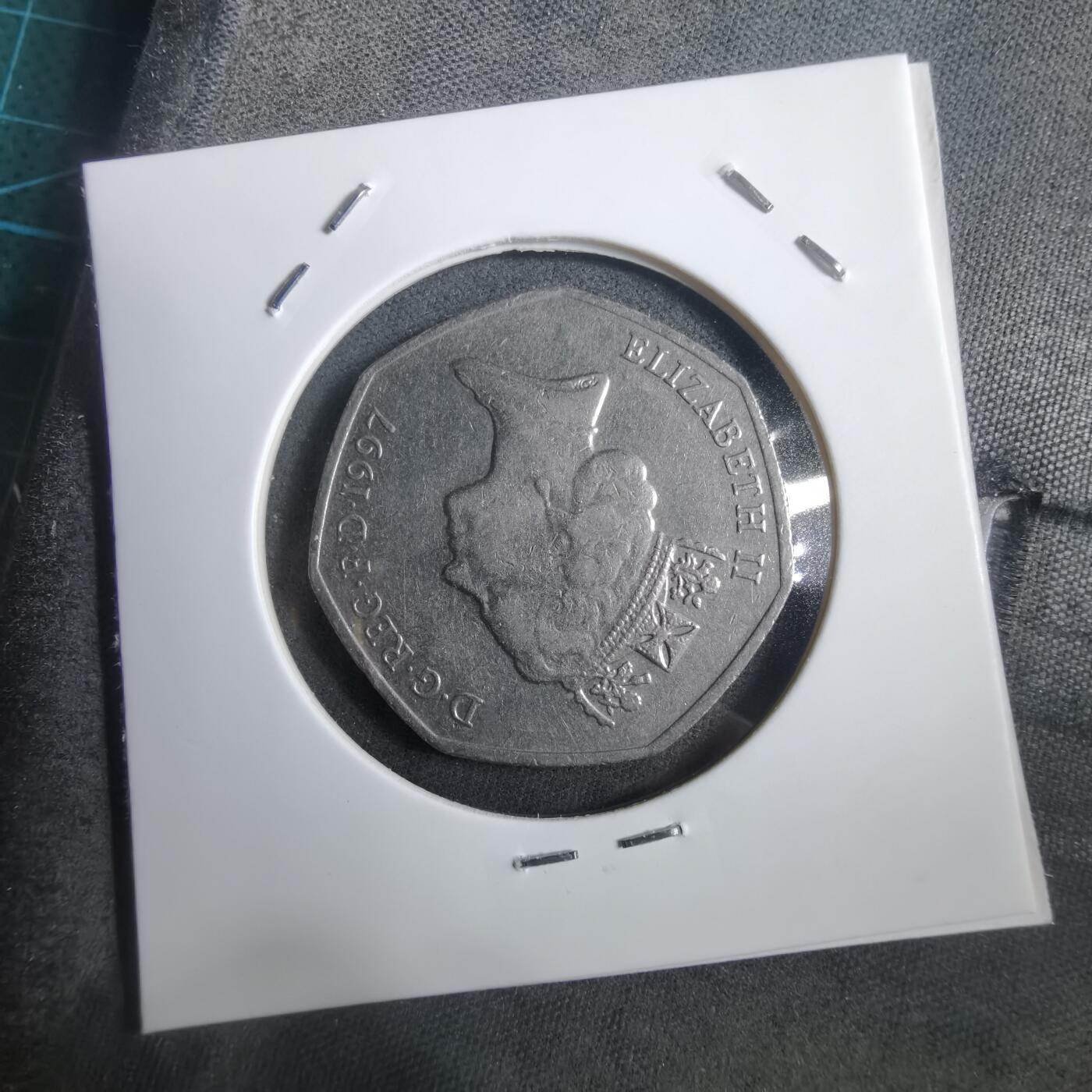 沼泽如烟--第908场 英国1997年50便士