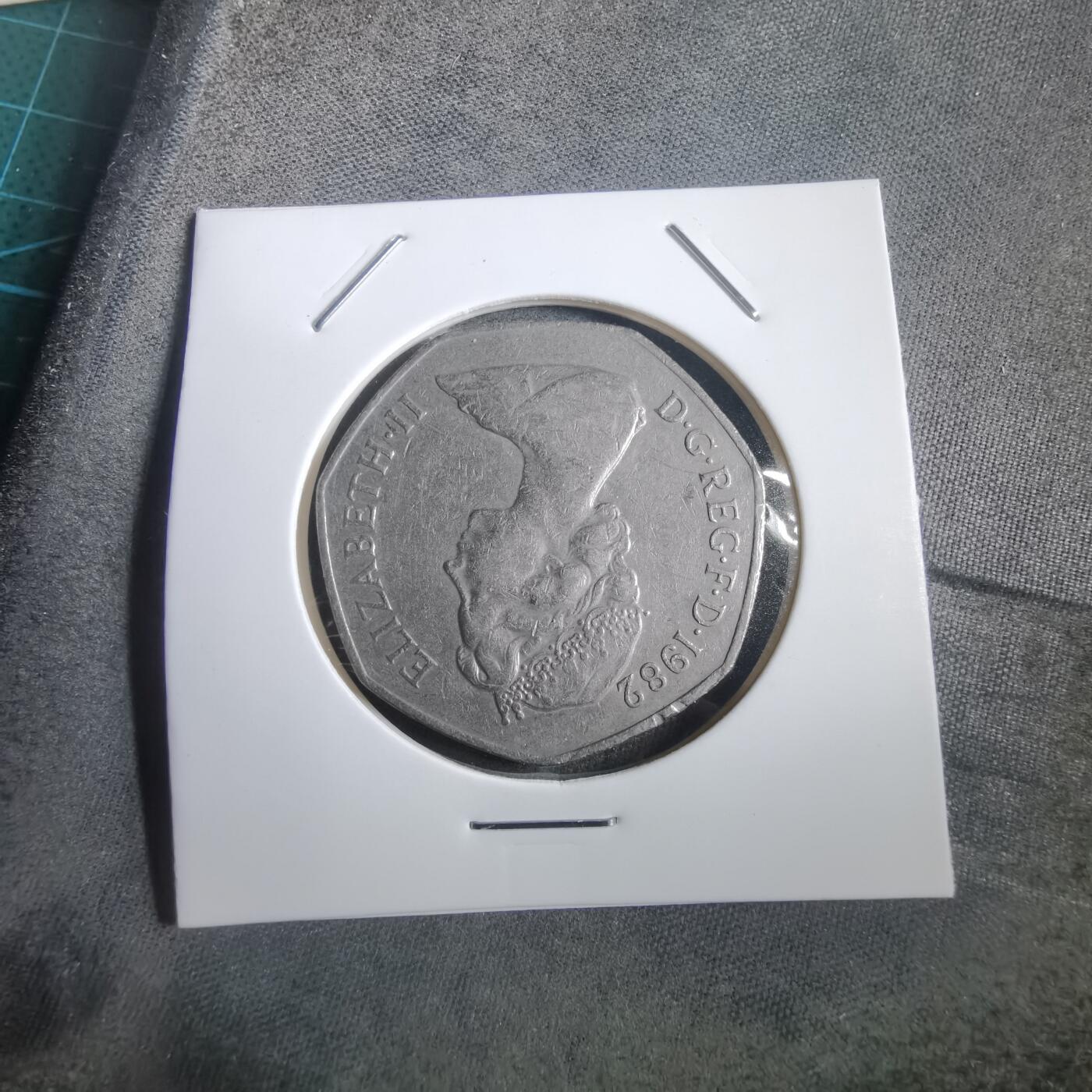 沼泽如烟--第908场 英国1982年50便士