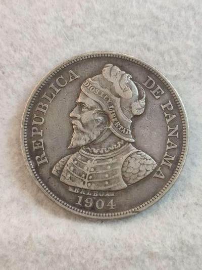 G&W世界散币，银币处理专场（第37场） - 巴拿马1904年1/2巴波  银币