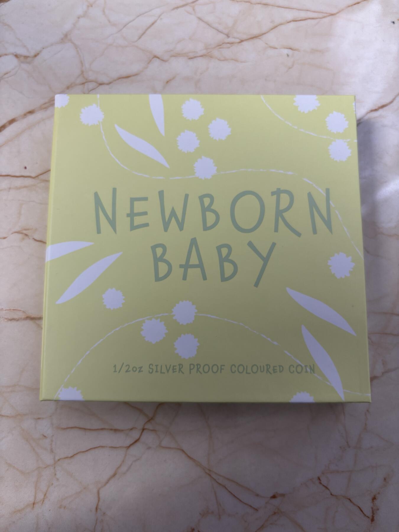 第182期拍卖 澳大利亚2023年新生宝宝半盎司彩色纪念银币，1/2盎司，9999银