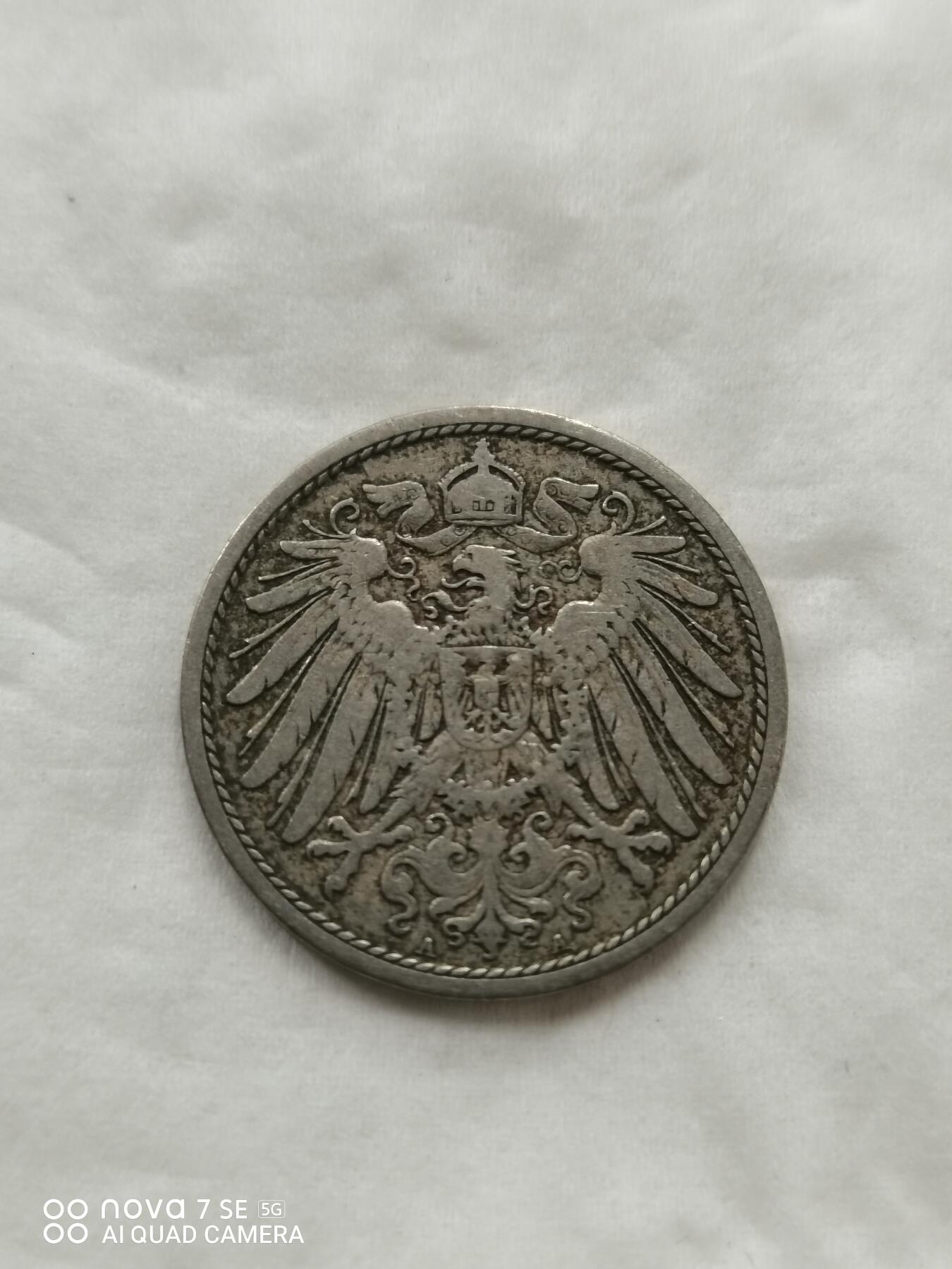 外国钱币 1892年德国10分