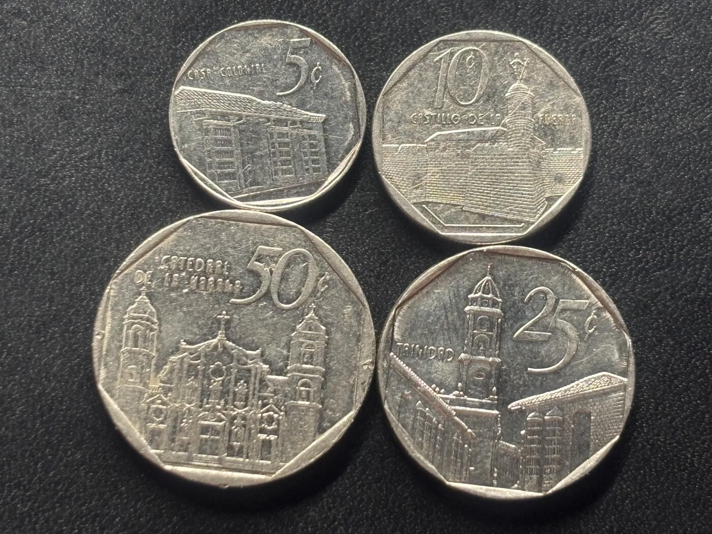 邮泉阁限时拍卖第三十六场 美洲硬币专场（硬币在国外。请付邮费6元。） 古巴1994年4枚