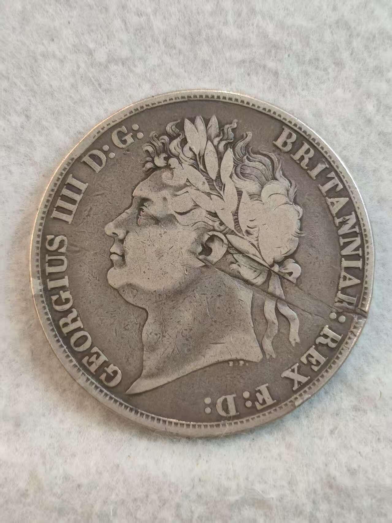 G&W世界散币，银币处理专场（第37场） 英国1821年1克朗  银币