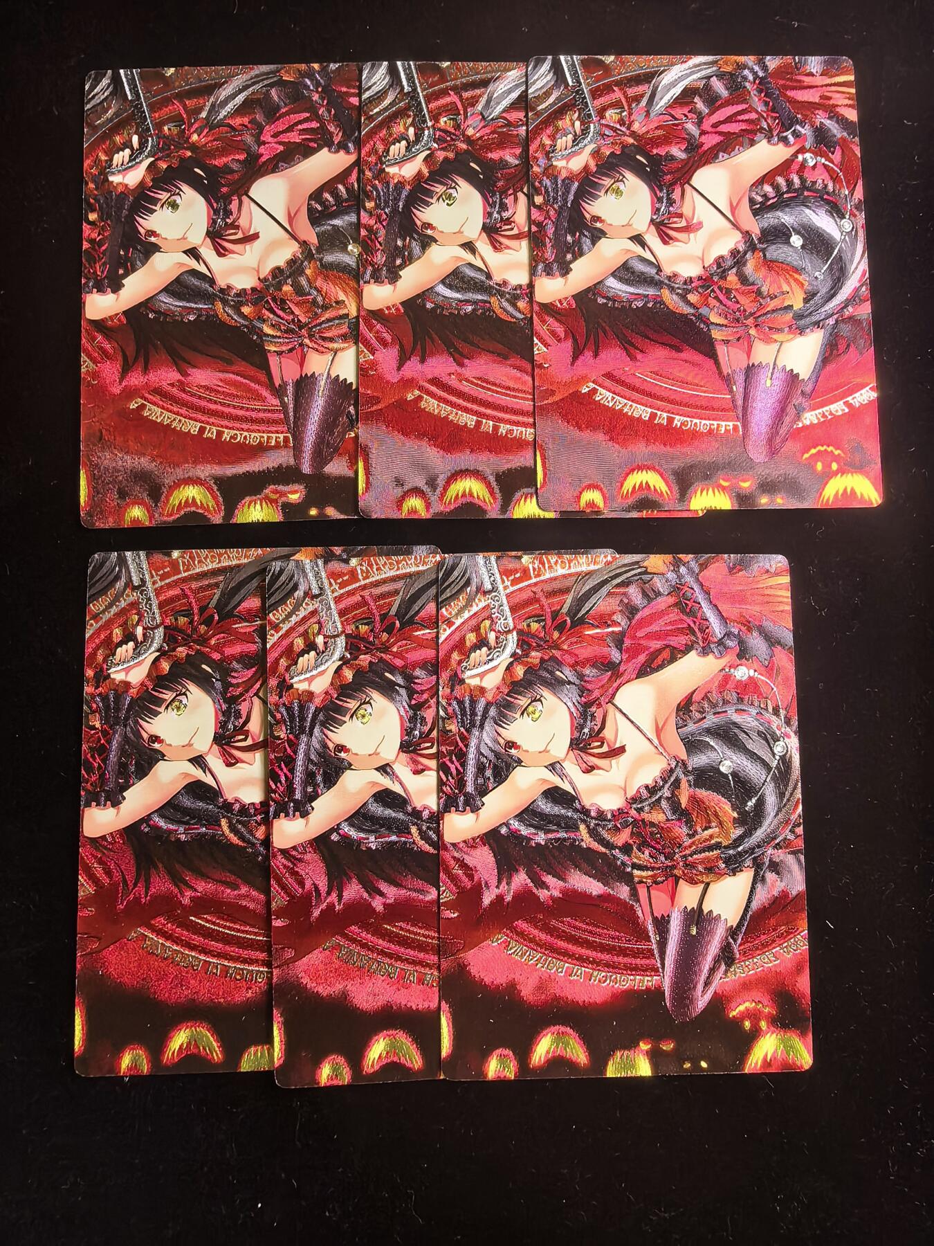 无佣金 不寄存 不收拍 链接少 我只是一个小小的卡牌收藏玩家   需要多宫大佬请私聊 部分卡牌设有底价（不想玩的那么累，即使有底价也会比市场价便宜的多，懂的自然懂） 拒绝小号抬价 大家放心拍 所有拍品部分套有卡膜 部分卡牌多宫 自制卡牌 不包厂瑕 放大镜 品控 勿拍 流拍商品会循环 感谢大家支持 留个关注 不定时上新 谢谢 奇点卡牌 订制 时崎狂三5张