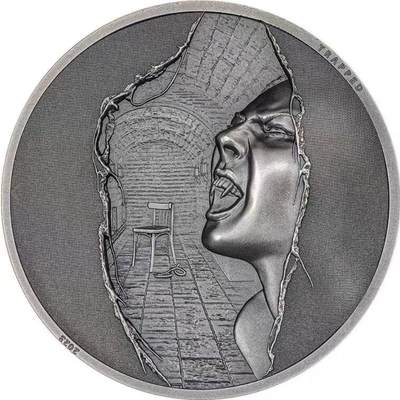 ❤️【币观天下】❤️ 第331期钱币拍卖- 2025.11.21周五晚上6点半场-长期征集拍品 - 库克2023年困境之中逃脱仿古银币999银1盎司，直径38.6毫米，发行999枚，带证书包装。