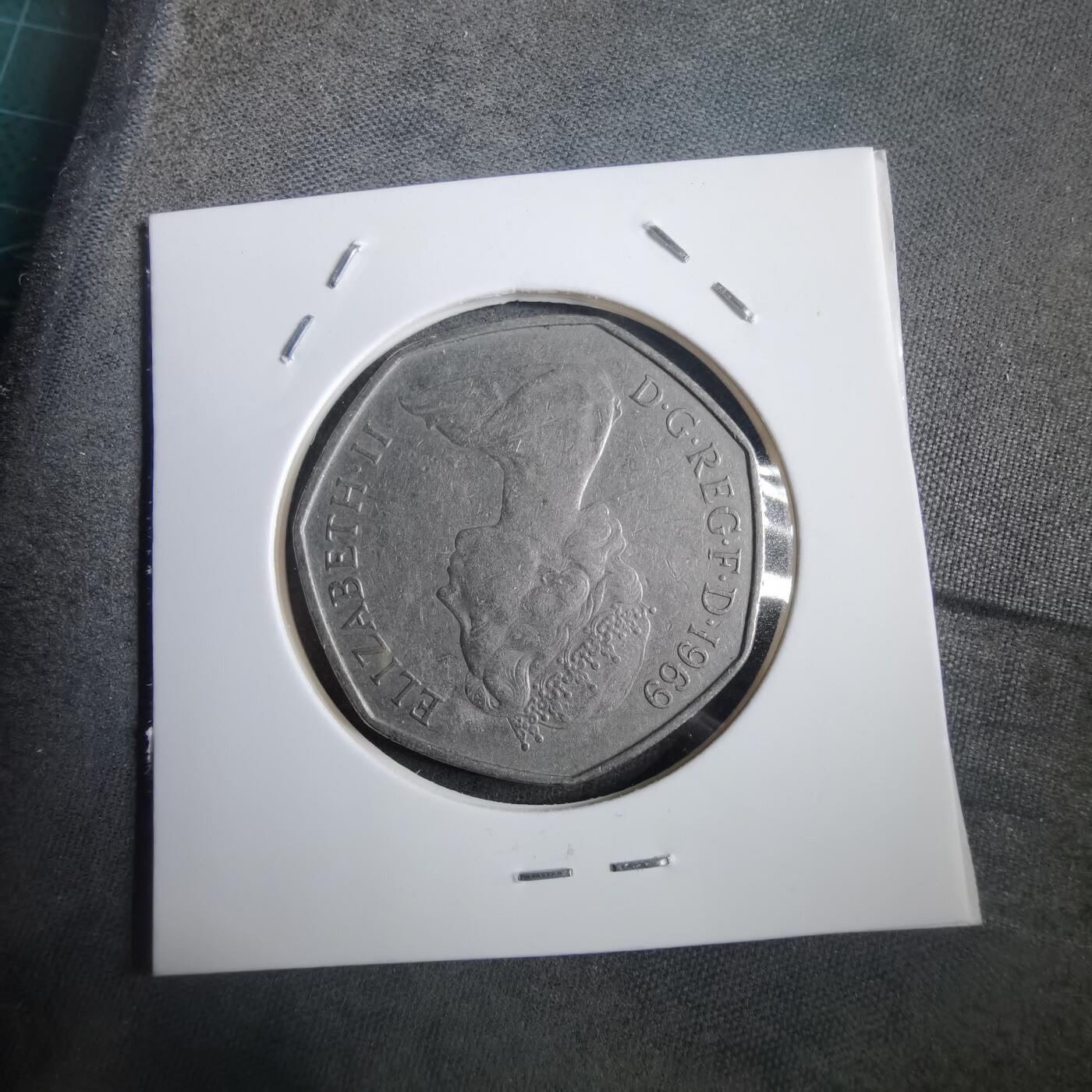 沼泽如烟--第908场 英国1969年50便士