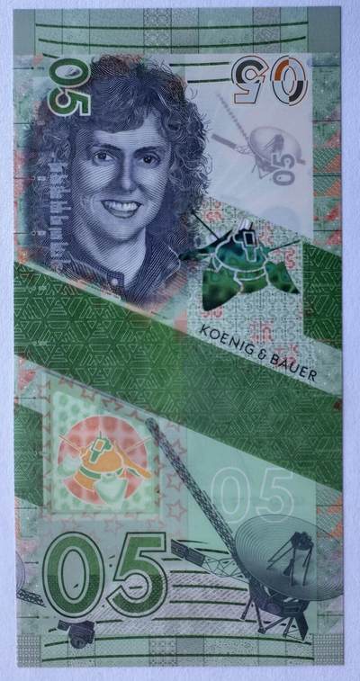 2025第25场（总第225期）：精品测试钞、纪念钞、塑料钞、连体钞综合场 - 瑞士高宝KBA 2021“莱卡～05”系列塑料测试钞UNC（SPARK®、Optics、美国宇航员克里斯塔·麦考利夫 Christa McAuliffe）