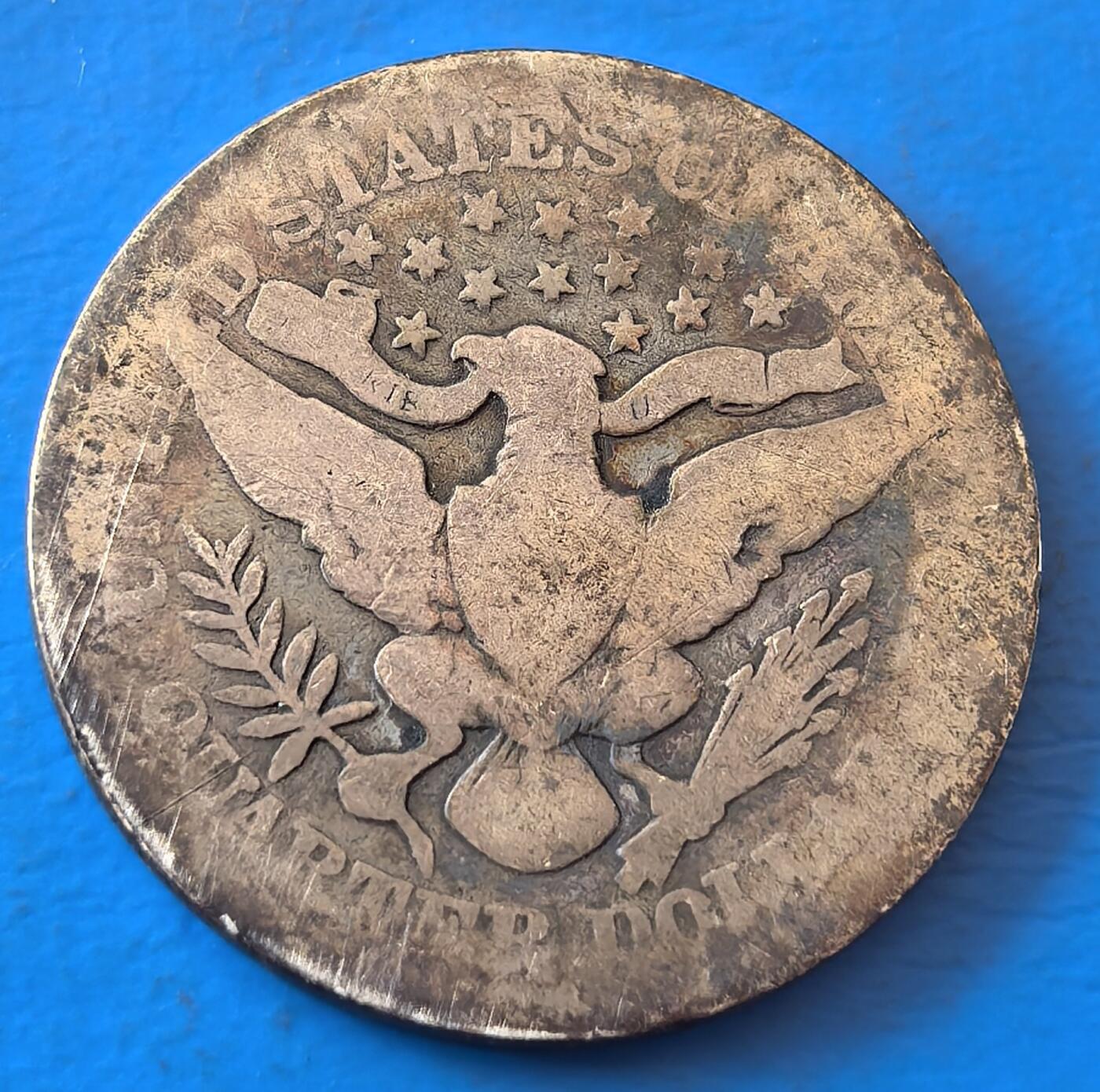 外国优质老铜币银币，周六九点倒数截拍，满百包邮，可寄存半年，喜欢朋友微信扫描二维码可直接参拍 美国1904年25分银币