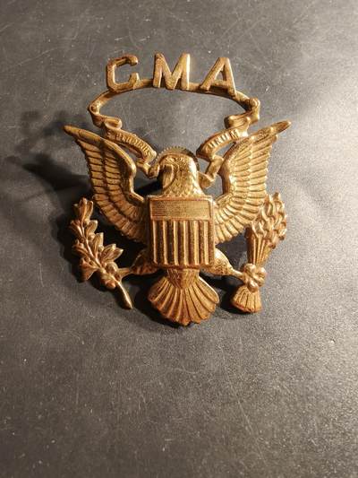 老王徽章第164期 - 美国佐治亚大学预备军官训练团大檐帽徽 