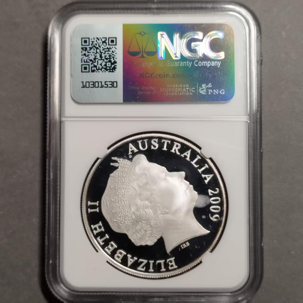 长老汇蛇年精选第七十六场拍卖 2009澳大利亚生肖牛1元精制纪念银币 ，1盎司999银，NGC PF68UC